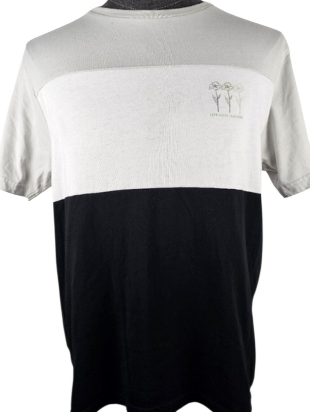 Denim & Flower Ricky Singh Men's Colorblock T-Shirt Size L
